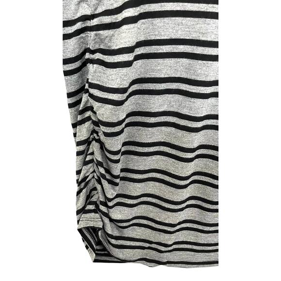 JESSICA SIMPSON MATERNITY DRRESS, WOMENS, SP, GREY WITH BLACK HORIZONTAL STRIPES - Picture 8 of 11